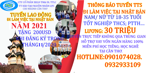 Trung Tâm Đào Tạo Tư Vấn Xklđ Du Học Nhật Bản. Hàn Quốc. Đài Loan.. Ttlc Tại Cần Thơ& đbscl