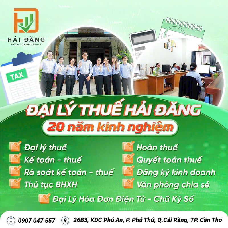 Công Ty TNHH Đại Lý Thuế Và Tư Vấn Hải Đăng