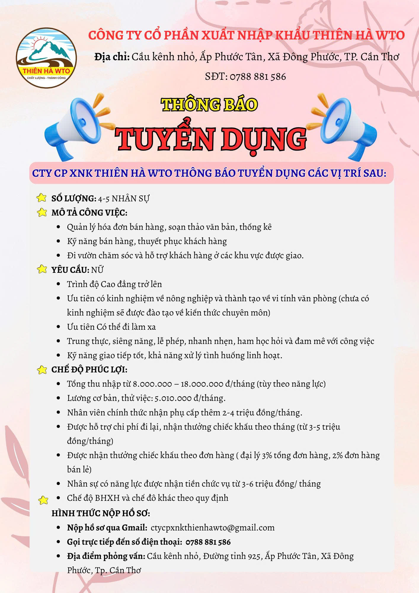 CTY CP XNK THIÊN HÀ WTO